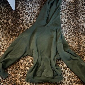 Green Hooded Sweatshirt
